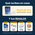 Qué recibes en casa: RestLab Pro y tus regalos (guía digital, tarjeta 20 €, estuche, pagas al recibir)